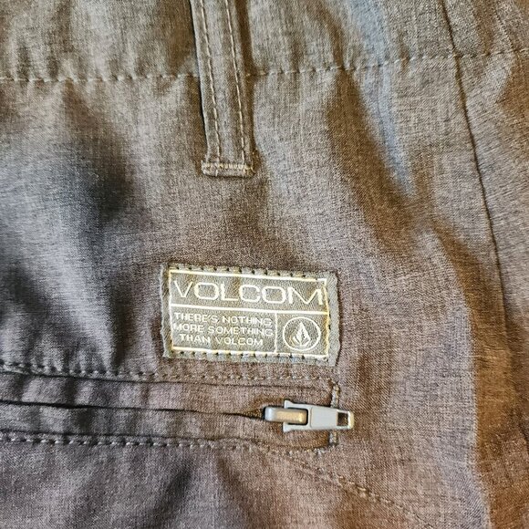 Volcom Shorts True To This Stretch Black Two Tone Faded Size 31 10" Inseam - Picture 6 of 12